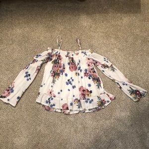 Off Shoulder Floral shirt